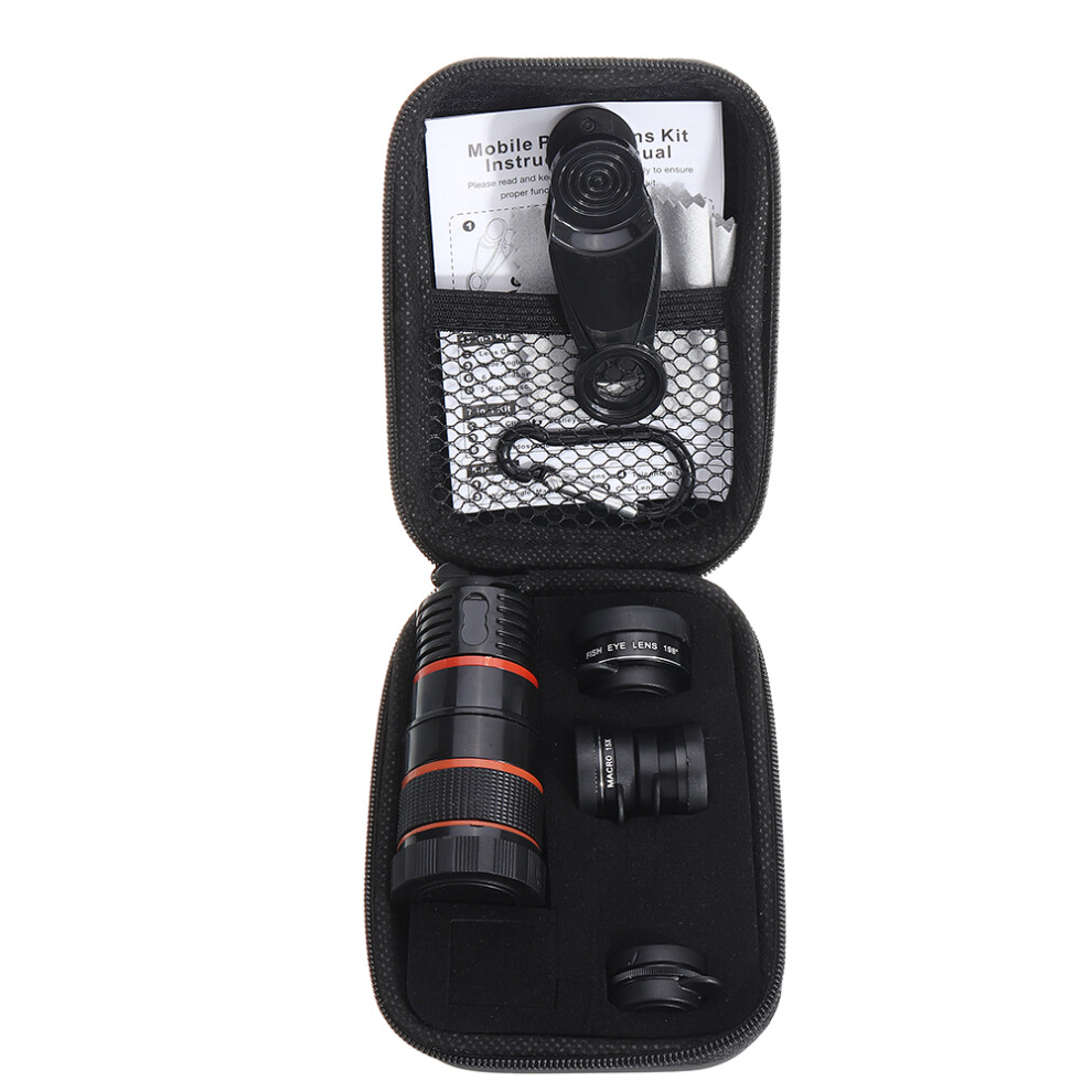 Liginn L 8X501 6 In 1 8X Telephoto Fisheye Wide Angle Macro Telescope Cpl Lens For Smartphone Photography 3596055732562