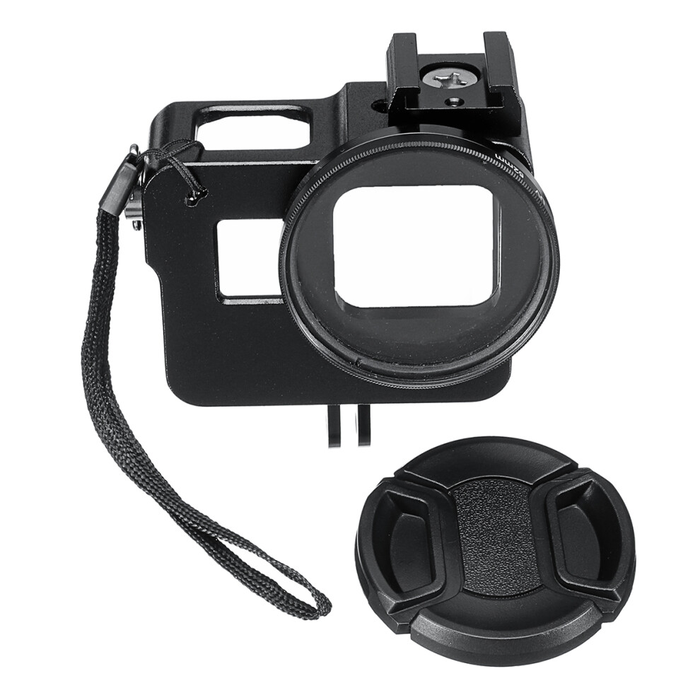 Aluminum Alloy Protective Case Housing Frame 52Mm Vu Lens Cap For Gopro Hero 7 6 5 Action Camera 776544109126