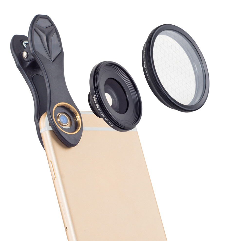 Apexel Apl 25Mm 25Mm 20X Super Macro Lens With Star Filter For Mobile Phone Tablet Photography 300028193518