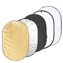60x90cm 5 in1 Round Collapsible Photography Reflector Studio Light Reflector Diffuser Photography Props
