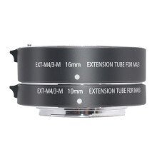 Mcoplus EXT M4 3 M 10mm+16mm Metal Macro Auto Focus AF Extension Tube Ring Macro Close up Lens Adapter for Panasonic Olynpus M4 3 Mount