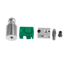 Upgraded Extruder Hotend HeatSink Kit PT100 V6 Heating Block For 1.75mm Prusa i3 3D Printer