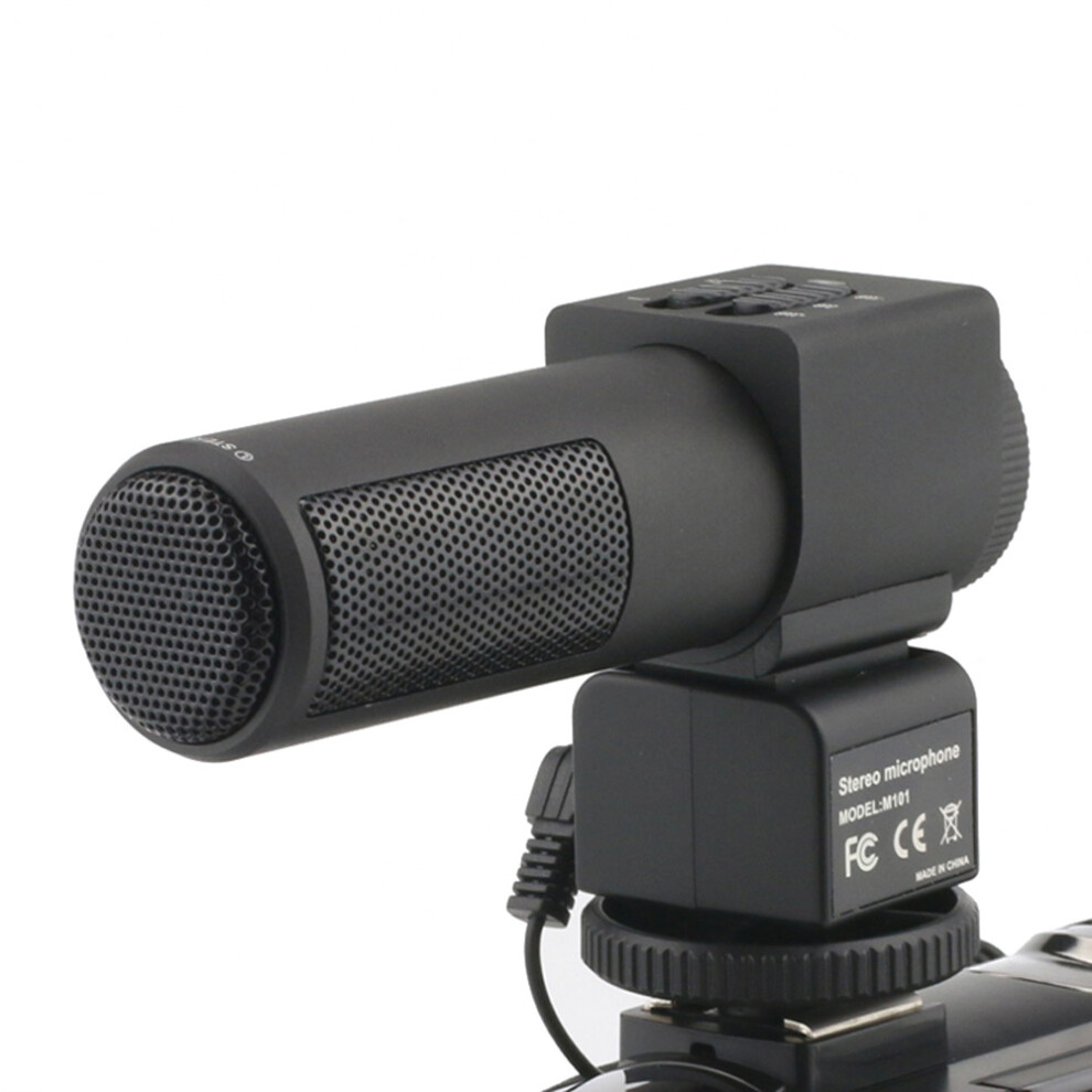 3.5Mm Professional Recording Microphone Digital Video Dv Camera Studio Stereo Camcorder For Canon Pentax Slr Camera 759218942779
