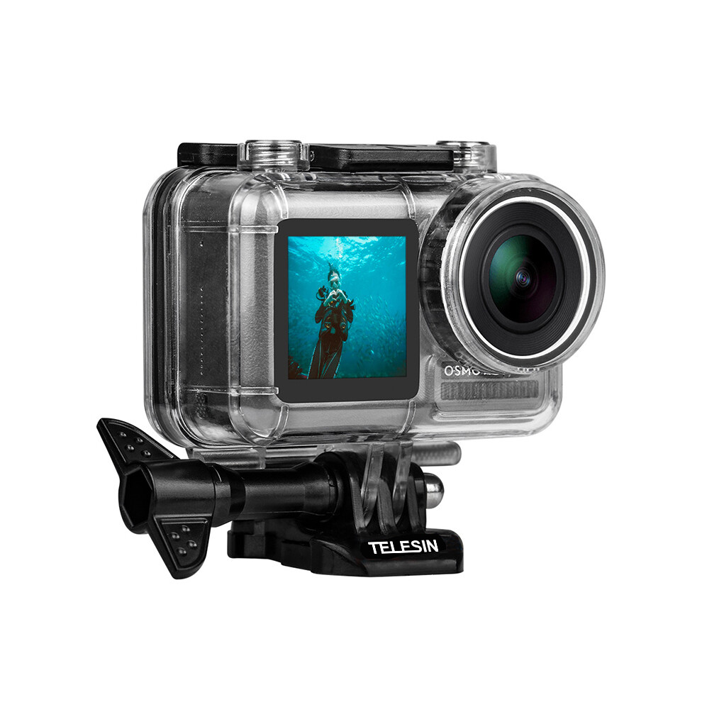Telesin Os Wtp 002 40M Waterproof Underwater Diving Protective Case Shell For Dji Osmo Action Sports Camera 791326888181