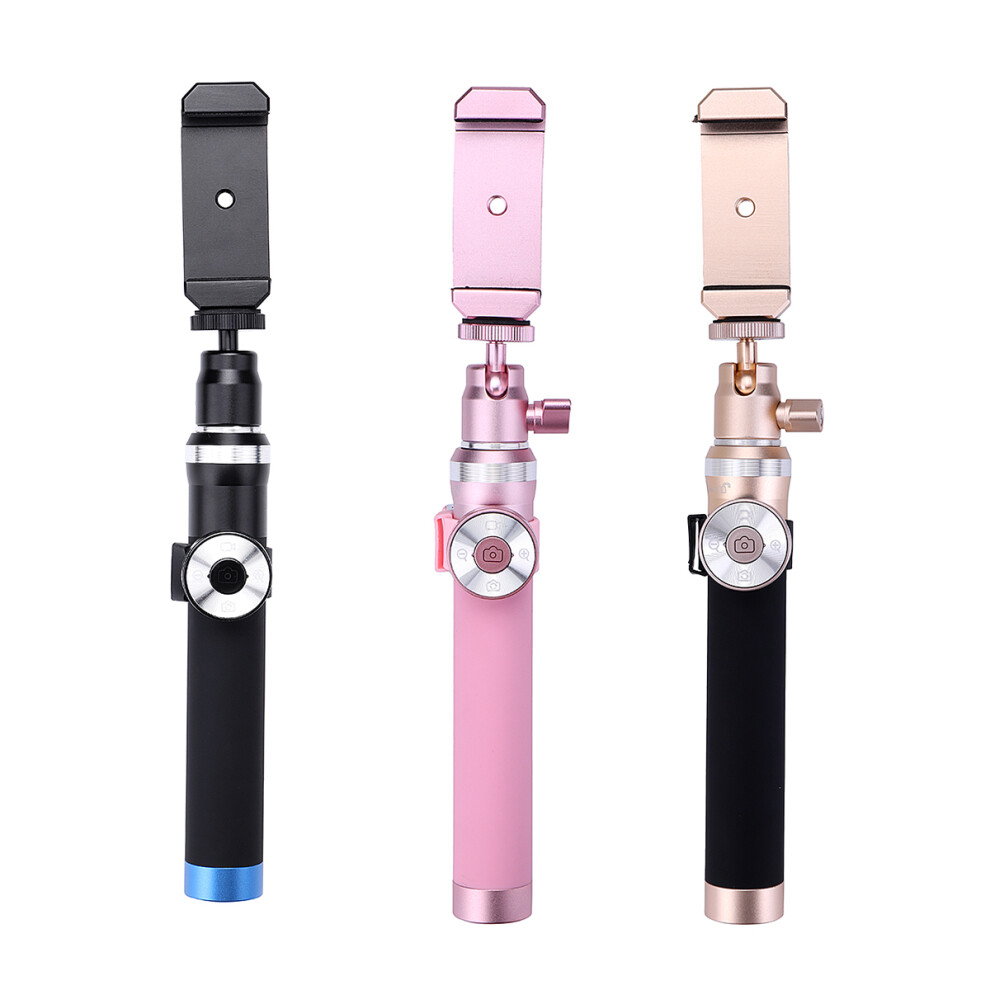 Universal Bluetooth Shutter Extendable Selfie Stick With Mini Desktop Tripod Fisheye Lens Wide Angle Lens 710954586665