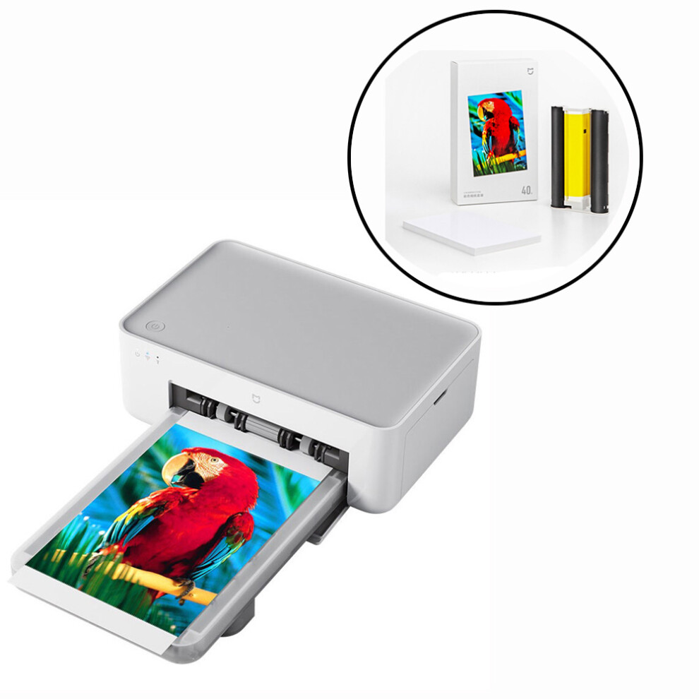 Xiaomi Mijia Smart Portable Wireless 6 Inch Photo Printer For Mobile Phone Pc With 3 Set Xiaomi Mijia Photo Print Paper 300028176283