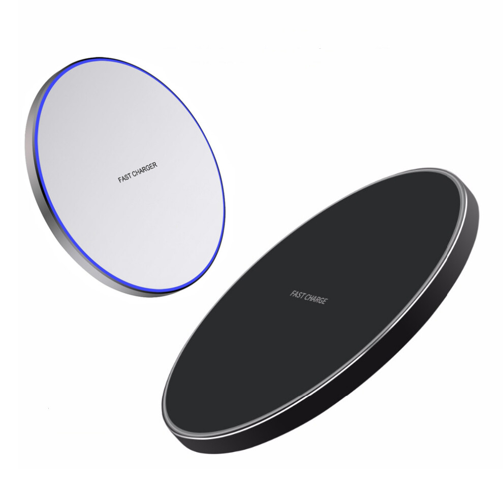 Bakeey 10W Led Indicator Fast Charging Wireless Charger For Iphone X Xr Xs Max Xiaomi Mi9 Mi 8 Huawei P30 Pro Black/White 3345536144208