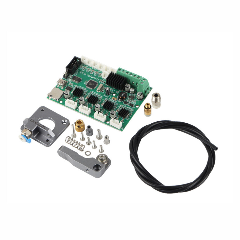 Creality 3D V1.1.3 Motherboard + Extruder + Mk9 1.75Mm 0.4Mm Nozzle + Ptef Tube Upgrade Kit For 3D Printer Part Silver 6901249894563
