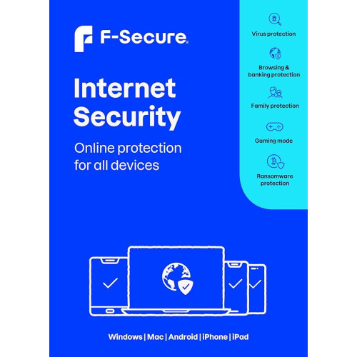 F-SECURE INTERNET SECURITY 2024 FOR 1 DEVICE 1 YEAR