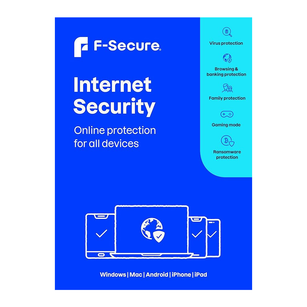 F-SECURE INTERNET SECURITY 2024 FOR 1 DEVICE 1 YEAR
