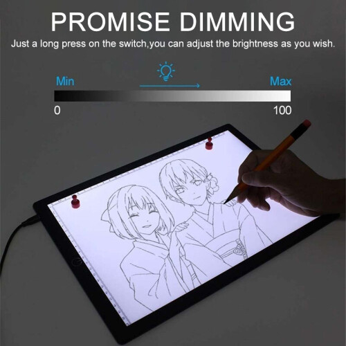 A3 A4 Dimming LED Tracing Light Box Drawing Tattoo Board Pad Table Stencil Arts 2