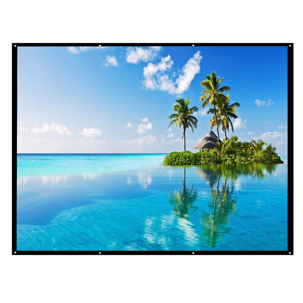 16:9 4:3 120 Inch Projector Screen Hd Foldable Projection Screen Cloth For Home Office Theater Movies Indoors Outdoors 6900023159072