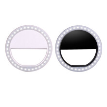 Portable LED Ring Flashlight Camera PhotographY adapter For IPhone Mobile Phone
