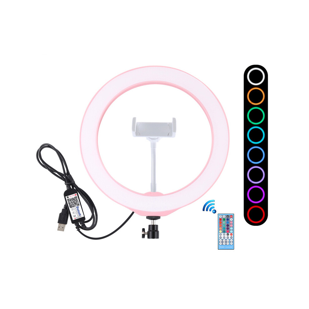 Puluz Pu430f 10.2 Inch 26Cm Rgbw Colorful Dimmable Led Ring For Live Broadcast Vlog Selfie Photography With Remote Control Light 6906141305094
