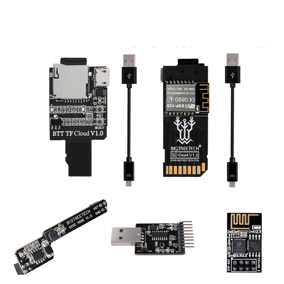 Bigtreetech Tf Cloud Withouttf Card Sd Cloud Without Tf Card + Dcdc Modus + Wifi + Btt Schrijver (Met Kabels) Set Kit For Skr V1.4 Turbo Ender 3 5 3 6900074101433