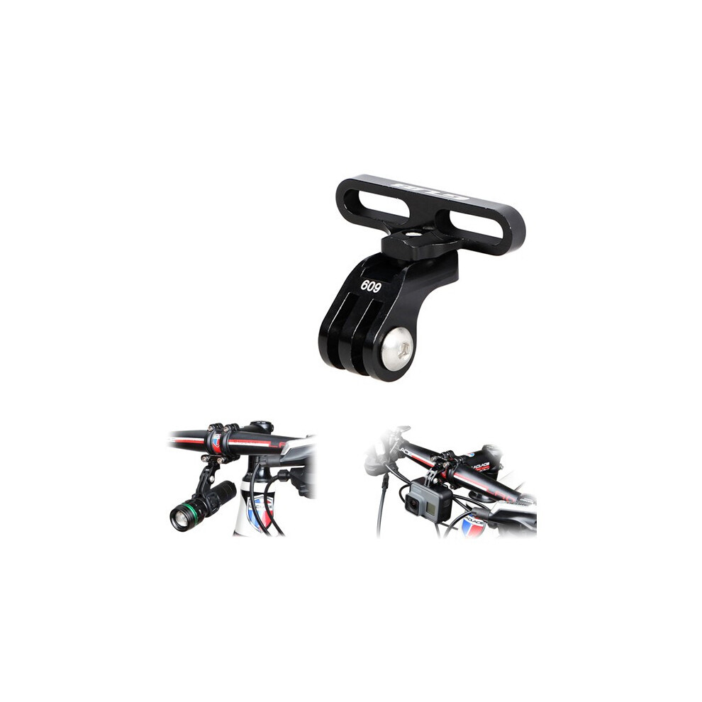 Gub 609 Cnc Aluminum Bike Holder Adapter For Gopro Hero 5 4 3 Eken Camera Flashlight Handlebar Mount Black 6908234205816
