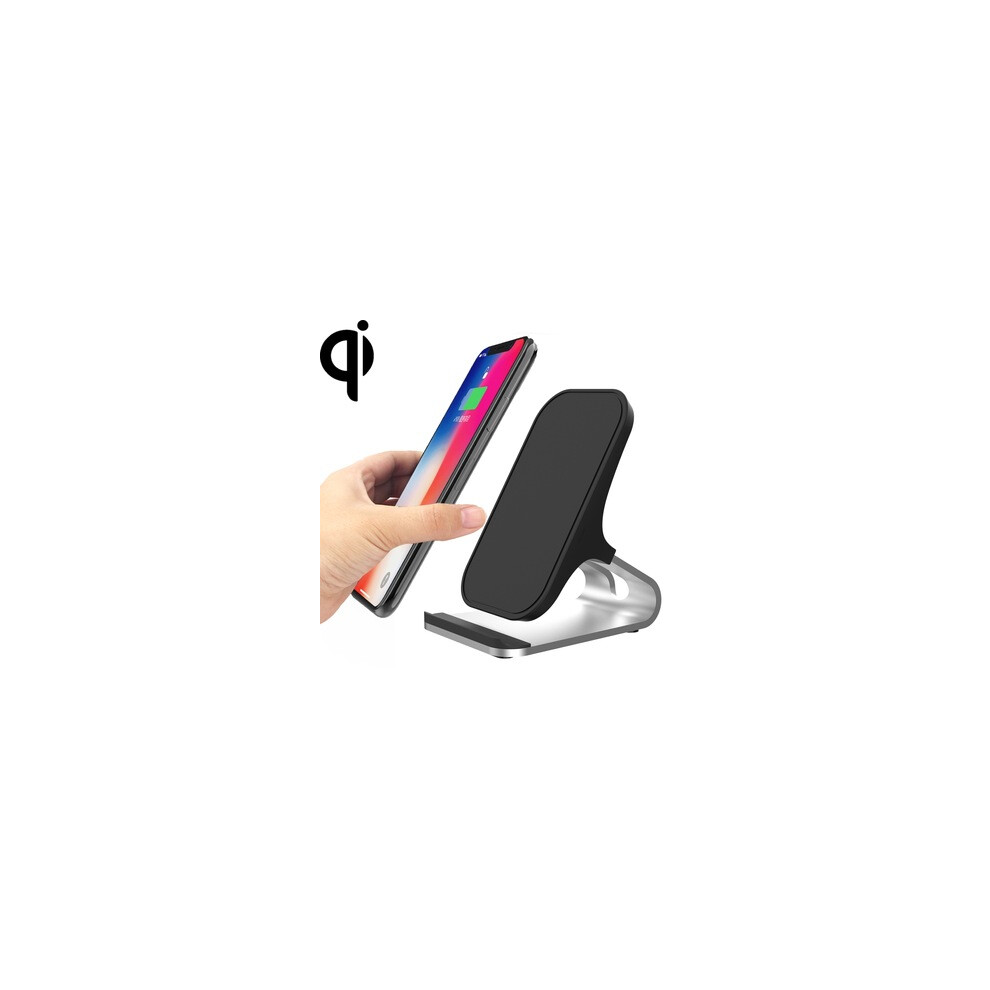 Bakeey 15W Qi Wireless Charger Charging Pad Stand Desktop Holder For Poco X3 Nfc For Samsung Galaxy Note S20 Ultra Huawei Black/Silver 6900075805279
