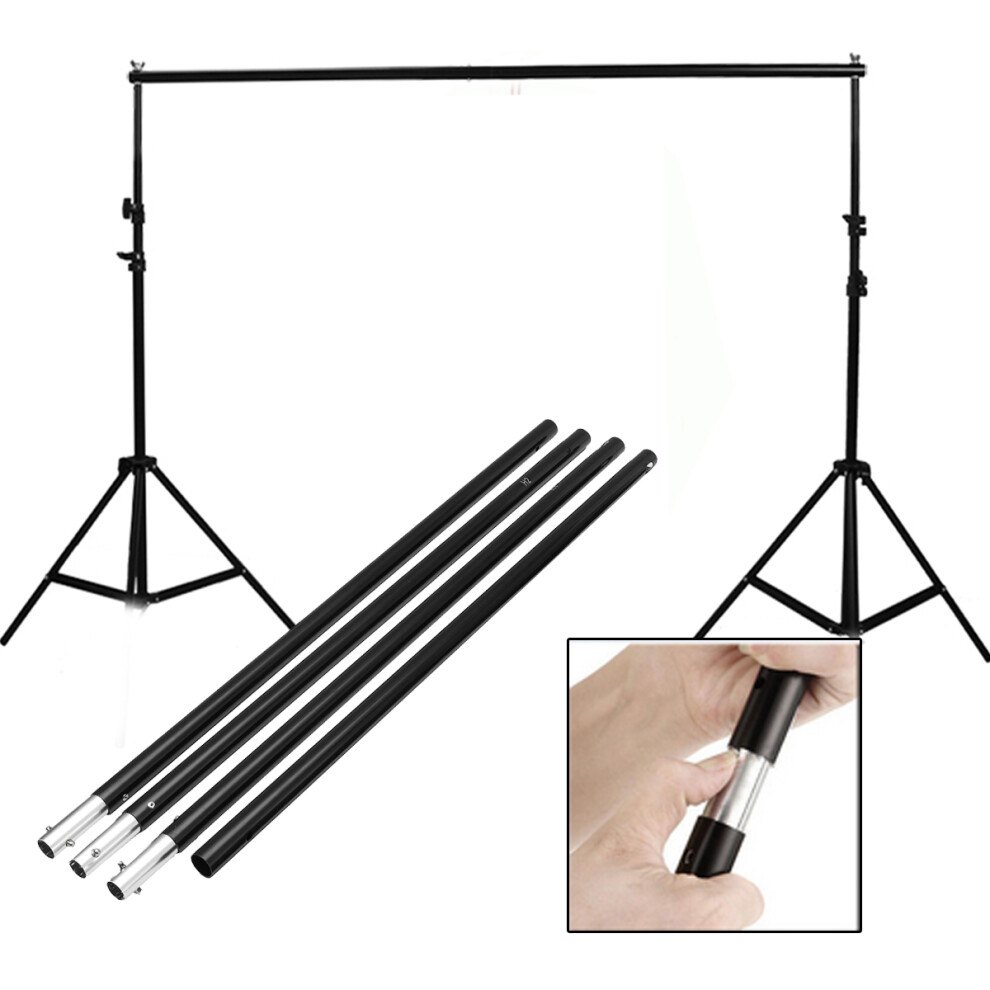 2.8M 9.2Ft Adjustable Background Crossbar Kit Support Stand Photography Stable 6906140184683