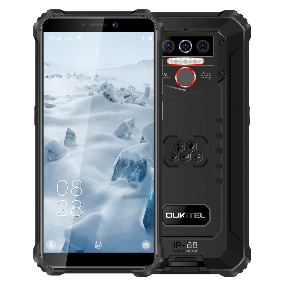 Oukitel Wp5 America Version 5.5 Inch Ip68 Waterproof 8000Mah Android 10 13Mp Triple Camera 4Gb 32Gb Mt6761 4G Rugged Smartphone 6972940560736