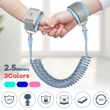 2.5m Children Anti Lost Wrist Link Safety Harness Adjustable Traction Rope Toddler Kids Baby Wristband