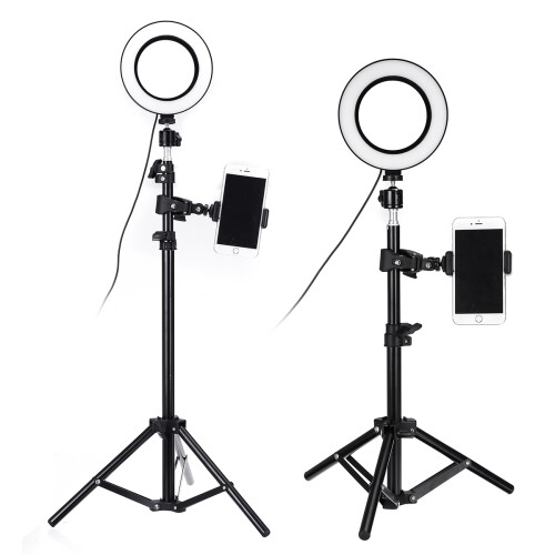 6 Inch Ring LED Live Light Photographic Lamp with Bracket 1