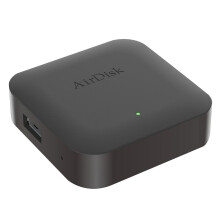 Airdisk Q1 Mobile Network Hard Disk USB NAS Adapter USB2.0 100M Rj45 Cloud Disk Converter Home Smart Network Cloud Storage Hard Disk Box