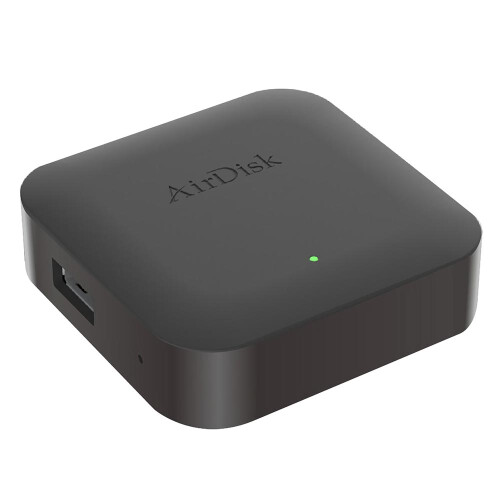 Airdisk Q1 Mobile Network Hard Disk USB NAS Adapter USB2.0 100M Rj45 Cloud Disk Converter Home Smart Network Cloud Storage Hard Disk Box
