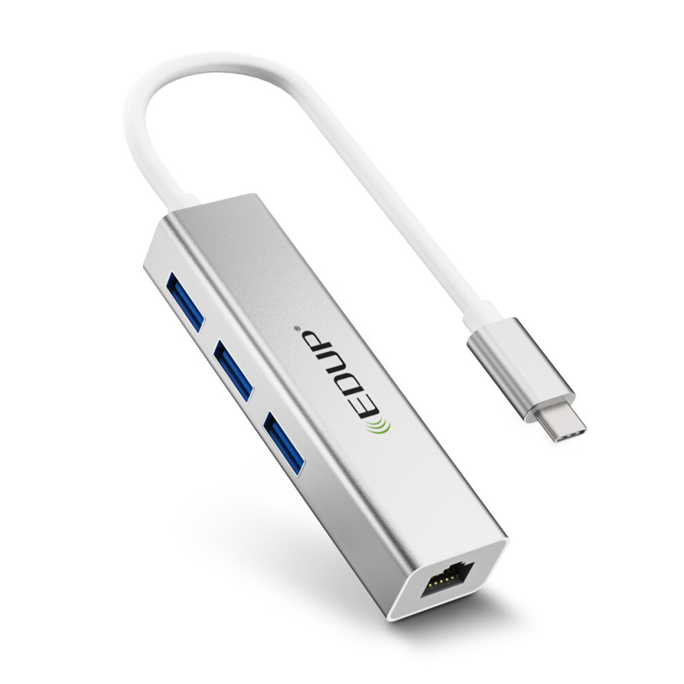 Edup Usb C Hub 4 In 1 Type C To Usb3.0 Gigabit Ethernet Adapter Rj45 Lan Converter Splitter Extender Ep 9801 712640786212