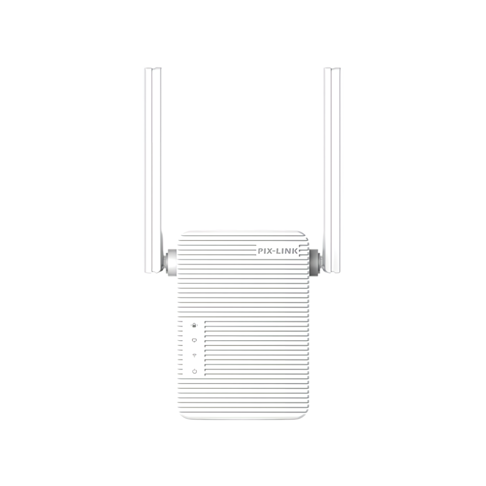 Pixlink 300M Wireless Wifi Repeater 2.4G Ap Router Signal Booster Extender Dual Antenna Amplifier Wifi Range Extender Wr13b White 6900076836425