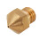 5pcs M7 Screw Thread 0.6mm 1.75mm MK10 Copper Nozzle for 3D Printer 2