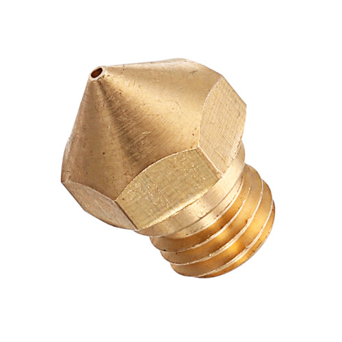 5pcs M7 Screw Thread 0.6mm 1.75mm MK10 Copper Nozzle for 3D Printer