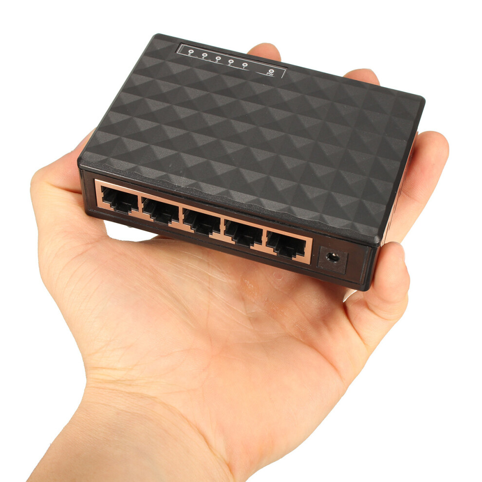 5 Port Rj45 10 100 1000Mbps Gigabit Ethernet Network Switch Hub 7437040225279