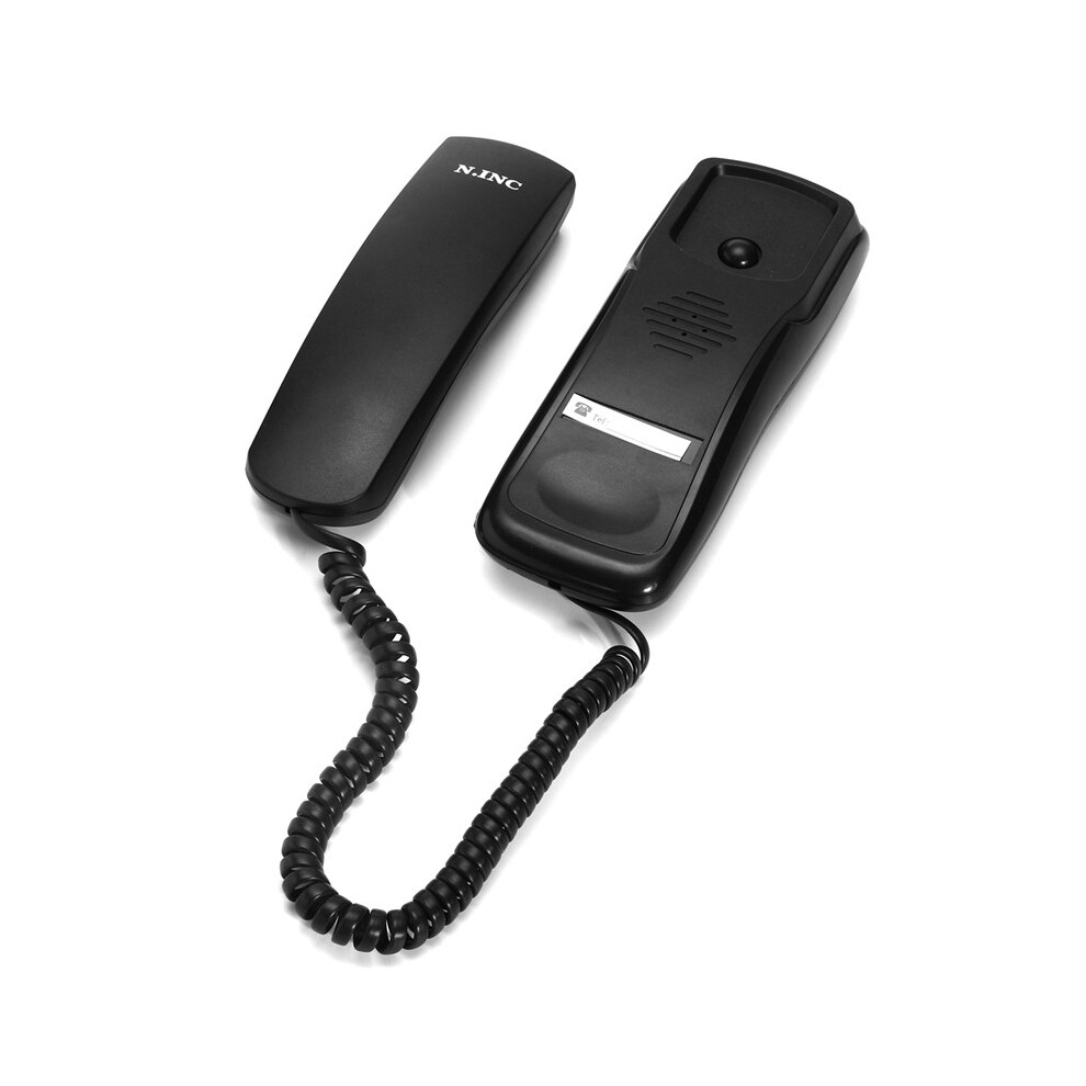Portable Corded Telephone Phone Wall Mountable Base Handset For Home Call Center Office Company Use Black 797377042244