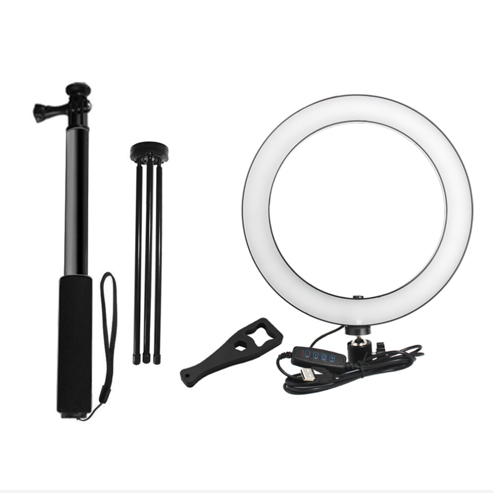 Yingnuost 5500K Dimmable Video 16Cm Led Ring Lamp With Wrench Selfie Stick Tripod For Youtube Tik Tok Live Streaming Light 300028119310