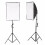 2x Studio Photography Video Softbox Light Stand Lighting Kit 50x70cm 2