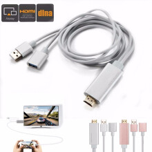 3 In 1 HDMI 1080P HD Cable Dongle Lightning USB TYPE C Adapter For Android IOS