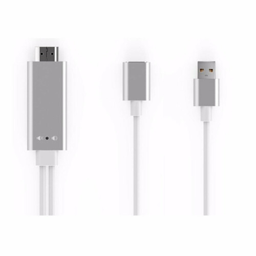 3 In 1 HDMI 1080P HD Cable Dongle Lightning USB TYPE C Adapter For Android IOS 1