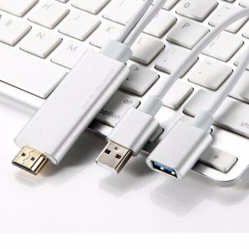 3 In 1 HDMI 1080P HD Cable Dongle Lightning USB TYPE C Adapter For Android IOS 2