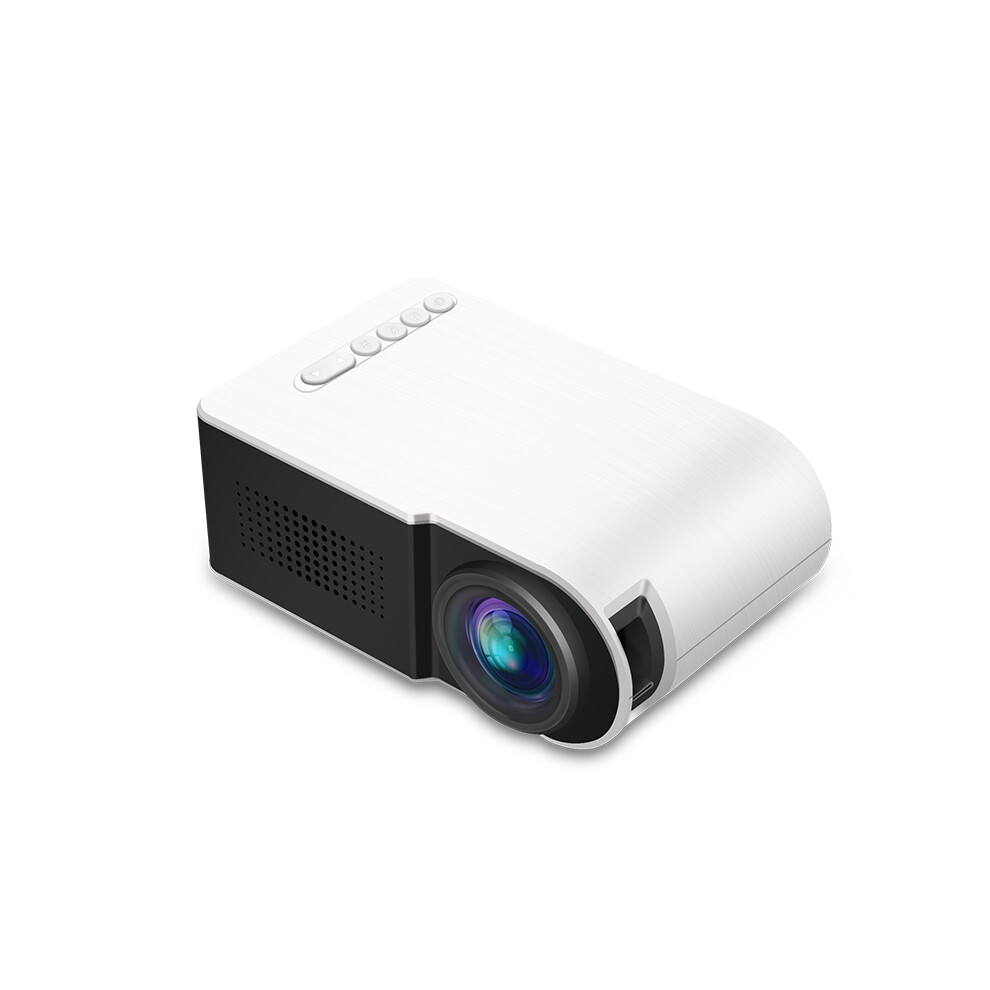 Yg210 1080P Led Mini Projector Contrast 800:1 Supports Resolution 1920*1080 Resolution 320*240 3D Home Theater Projector White 3796736945407