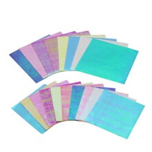 50Pcs Set Square Origami Paper Single Sided Solid Color Shining Papers DIY Kids Folded Paper Craft Scrapbooking Decor 20 25cm