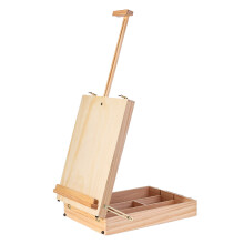 Multifunctional Oil Painting Box Pine Wood Portable Easel Toolbox Acrylic Paint Painting Box Childrens Painting Set Art Supplies