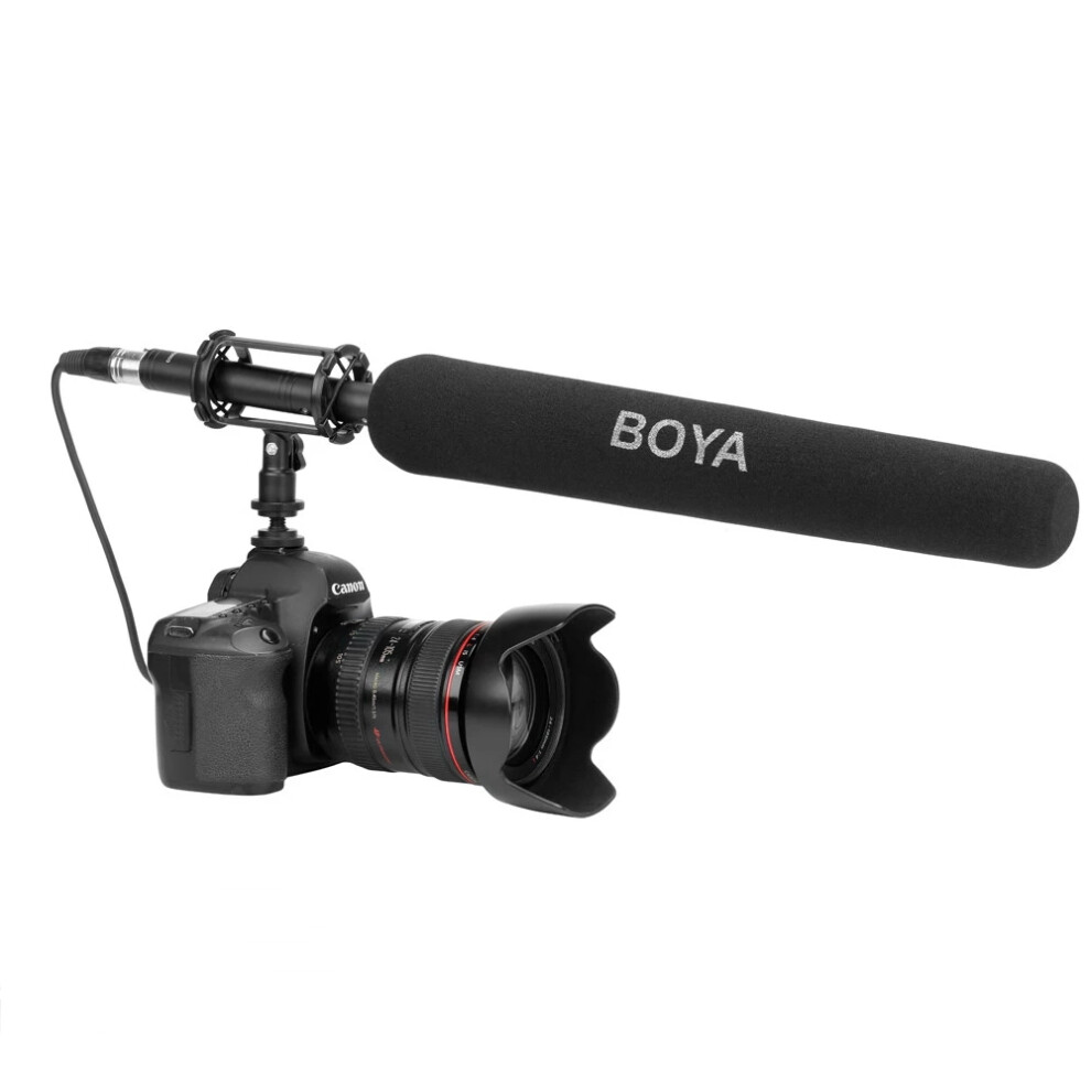 Boya By Pvm3000l Microphone 30 Supercardioid Electret Condenser Mic For Dslr Camera Camcorder Audio Recorder Interview 6906142376796