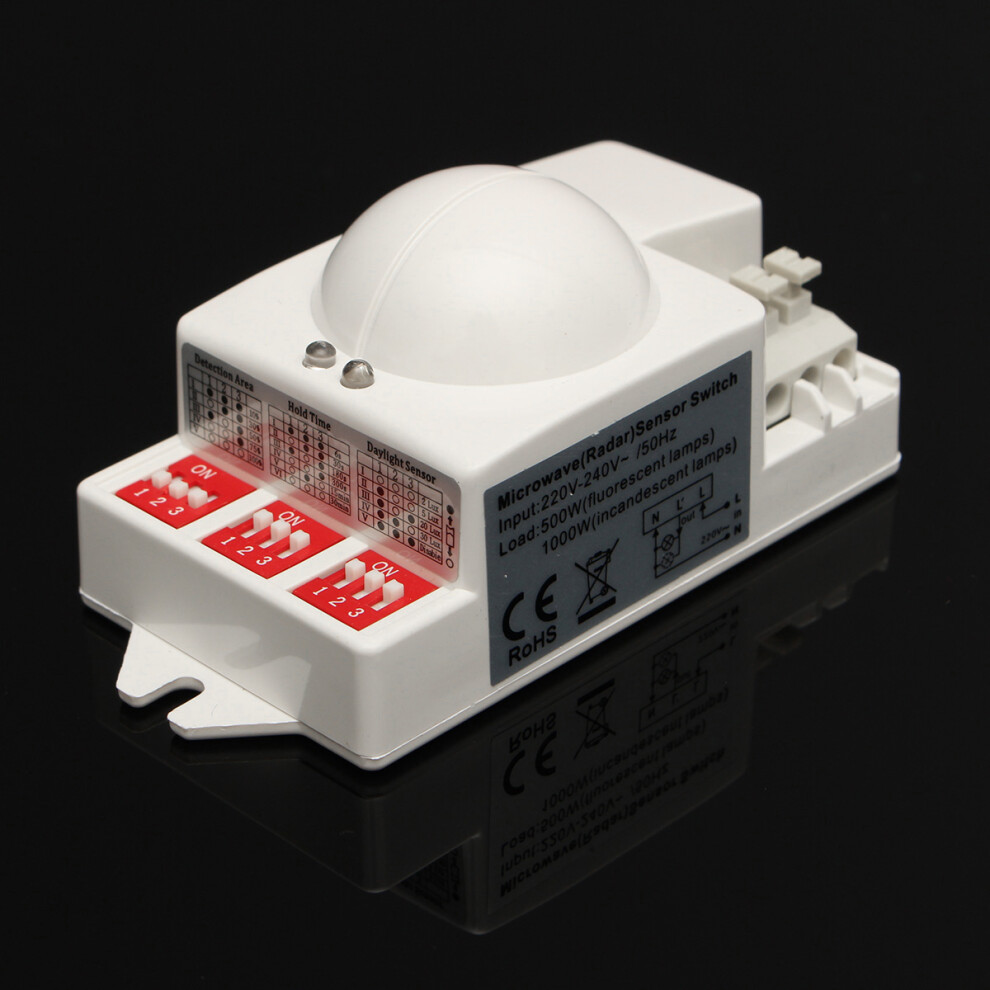 T 9800 5.8Ghz 220V 240V Microwave Motion Detector Radar Sensor Switch 5.8Ghz For Led Light 808948113390