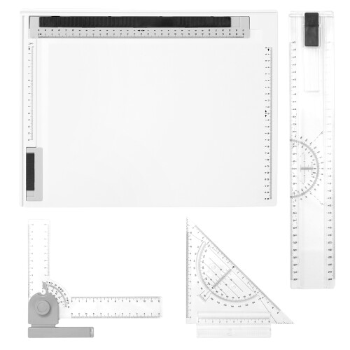 A4 Drawing Board Cartographic Platform with Parallel Motion and Adjustable Angle Precise Marks Ruler Functional Design Auxiliary Board 1
