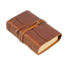 Retro Leather Sketch Notebook Genuine Leather Journal Book 400P Blank Paper Sketchbook Hand Made Band Notebook