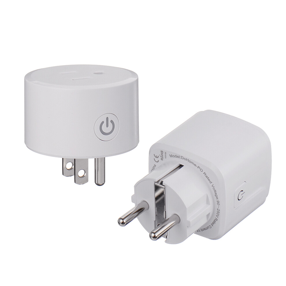 Dohome Eu Us Wifi Smart Plug Socket Wireless Control Smart Socket Voice Control Works With Homekit Google Assistant Amazon Alexa 300028029107
