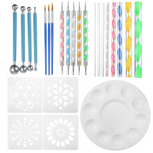 25pcs set Mandala Dotting Tools Rock Painting Kits Dot Art Pen Paint Stencil