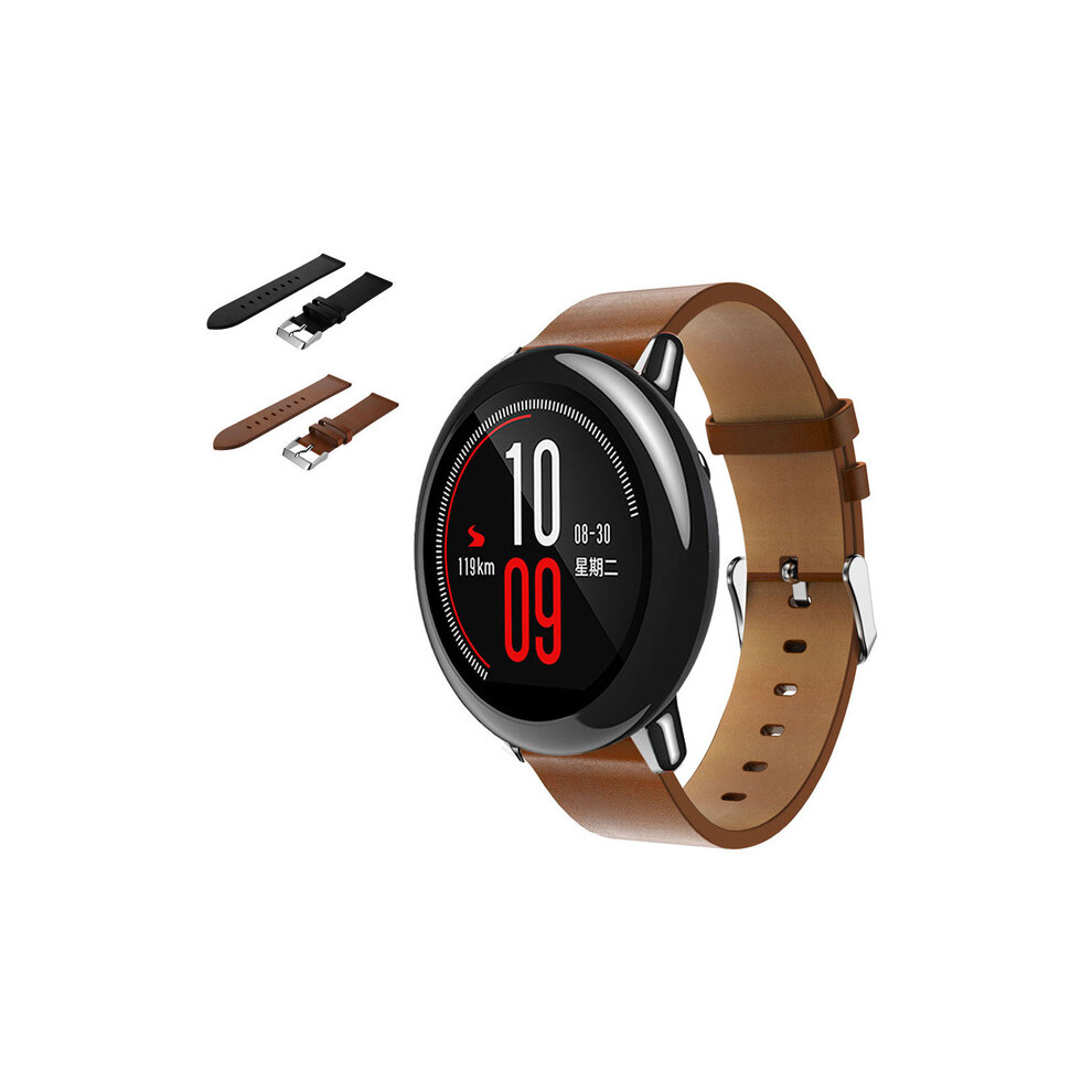 Bakeey 22Mm Replacement Leather Watch Band Bracelet Strap For Xiaomi Huami Amazfit 8770934817389