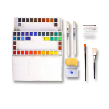 Marie's 18 24 36 Colors Solid Watercolor Paints Set Drawing Painting School Art Supplies Stationery