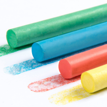 Mideer Dust free Chalk Water soluble For Children's Chalk Multi function Palm Billiard Chalk In Nursery 12 Pcs
